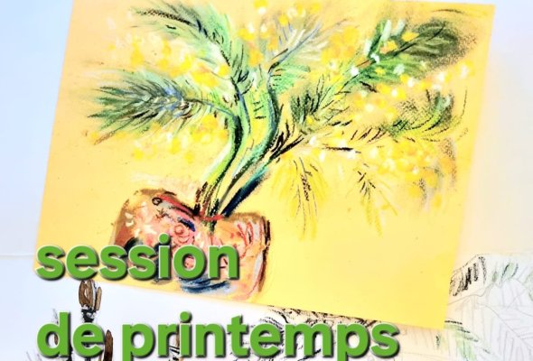logo Session de printemps 2025 / cours d'arts - plastiques