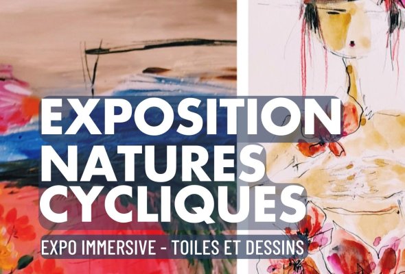 logo "Natures cycliques " expo immersive 